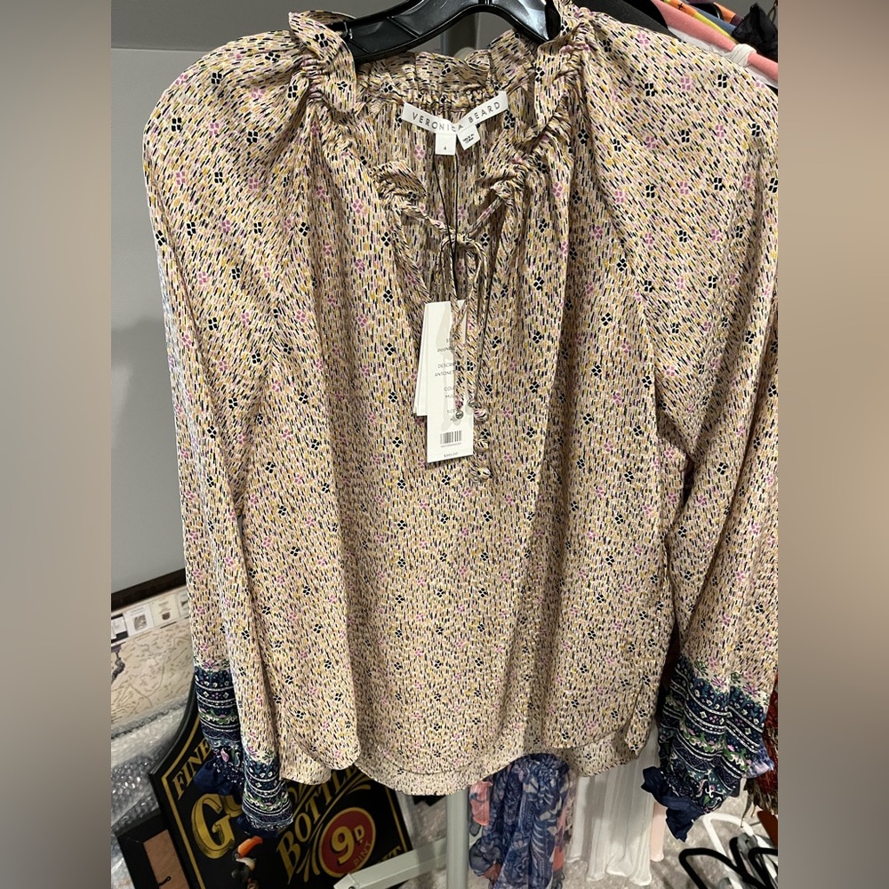 Veronica, Beard, silk blouse